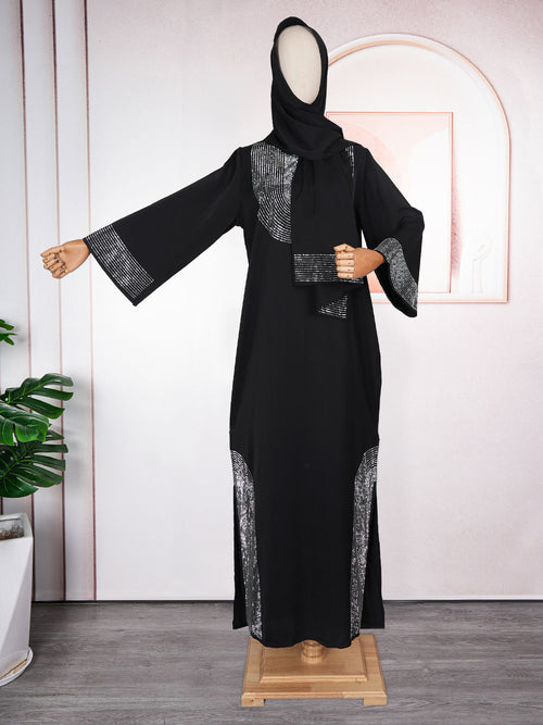 HDAfricanDress Abayas For Women Dubai Luxury 2024 African Muslim Fashion Caftan Marocain Party Dresses 102