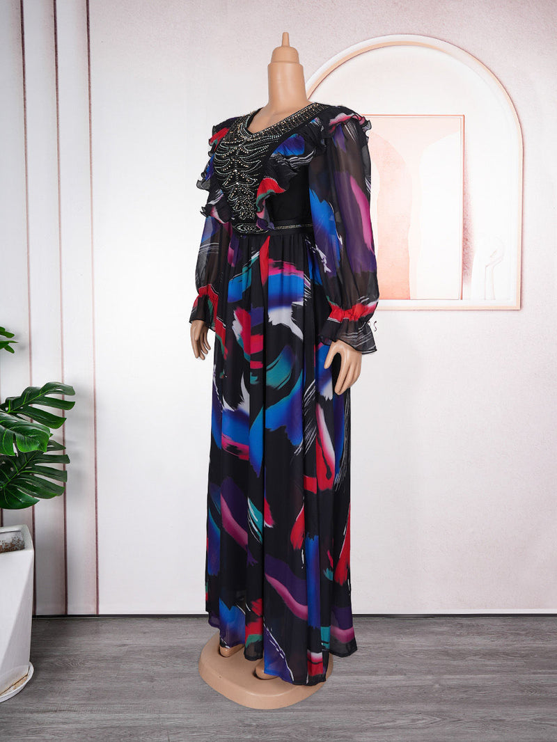 african chiffon dresses Amazon.com: TIDOIRSA African Dresses for Women, African Clothes Embroideried Chiffon Flower Plus Size Party Wedding Dresses (Long White, One Size) : Clothing, Shoes & Jewelry