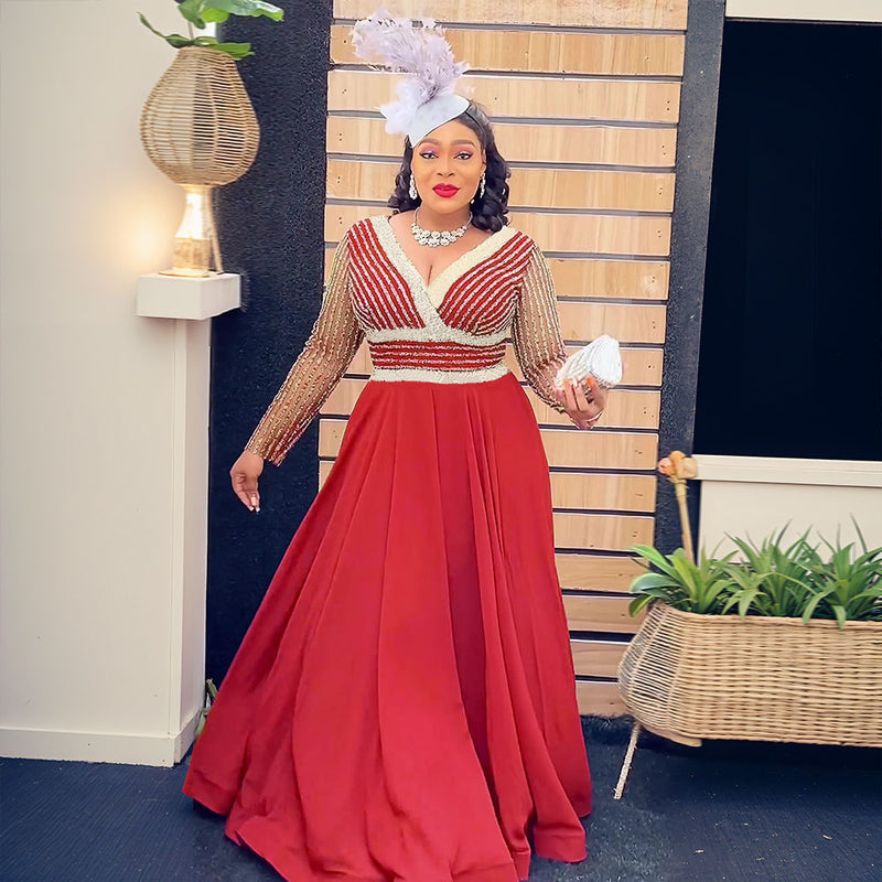 HDAfricanDress African Dresses For Women 2024 Chiffon Maxi Dress hdafricandress HDAfricanDress African Dresses For Women 2024 Chiffon Maxi Dress hdafricandress
