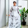 HDAfricanDress African Dresses For Women 2024 Plus Size Evening Elegant Turkey Muslim Print Dress 109