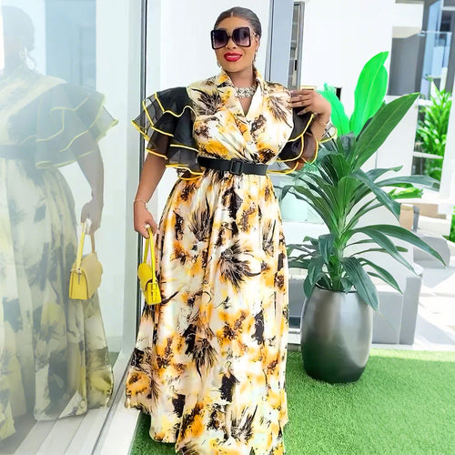 HDAfricanDress African Dresses For Women 2024 Plus Size Evening Party Long Dress Africa Maxi Dress 101