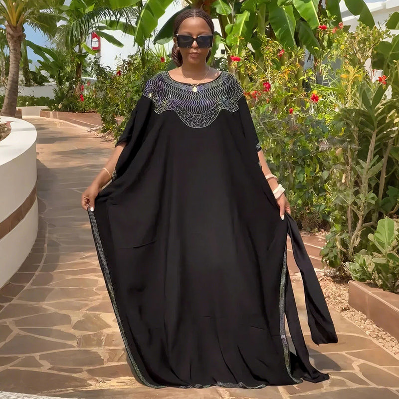 HDAfricanDress Abayas For Women Dubai Luxury 2024 African Muslim Fashion Dress Caftan Marocain Robe 101