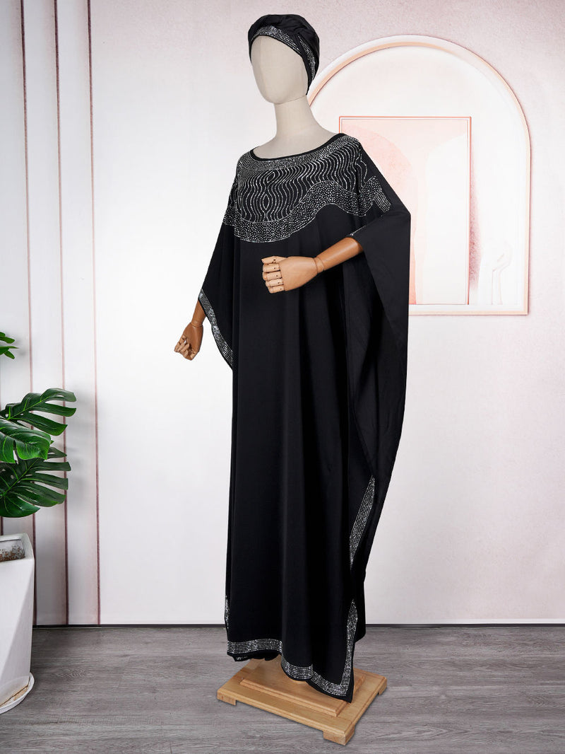 HDAfricanDress Abayas For Women Dubai Luxury 2024 African Muslim Fashion Dress Caftan Marocain Robe 103