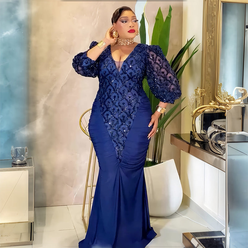 HDAfricanDress Elegant Bodycon Mermaid Maxi Robe Turkey Gown2026 –  hdafricandress