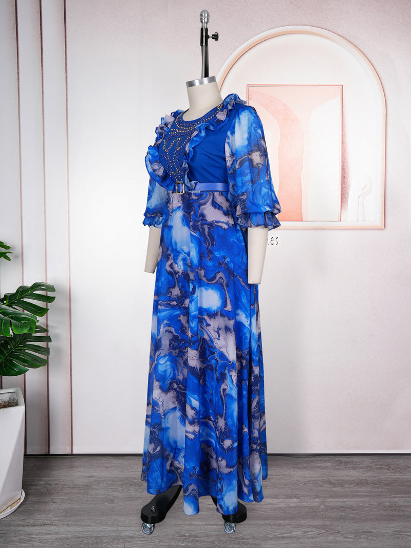 plus size evening dresses turkey African Party Dresses for Women Plus Size Dashiki Ankara Lace Wedding Evening Gowns Elegant Turkey Muslim Maxi Dress 2026 New