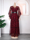HDAfricanDress Plus Size African Party Dresses For Women 2023 New Fashion Ankara Chiffon Maxi Dress 5011