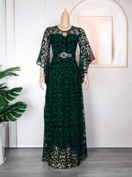 HDAfricanDress Plus Size African Party Dresses For Women 2023 New Fashion Ankara Chiffon Maxi Dress 5013