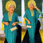 HDAfricanDress Elegant African Dresses For Women Ankara Long Dresses 2023 Lace Outfits Kaftan 103