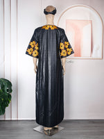 HDAfricanDress African Clothes For Women Tradition Embroidery Bazin Wedding Party Dress Ankara Robes 104