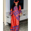 HDAfricanDress African Clothes For Women Tradition Embroidery Bazin Wedding Party Dress Ankara Robes 108