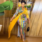 HDAfricanDress Turkey African Long Dresses For Women Wedding Party Evening Gown Plus Size Dress 105