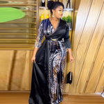 HDAfricanDress Turkey African Long Dresses For Women Wedding Party Evening Gown Plus Size Dress 107
