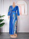 HDAfricanDress Turkey African Long Dresses For Women Wedding Party Evening Gown Plus Size Dress 301