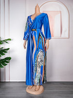 HDAfricanDress Turkey African Long Dresses For Women Wedding Party Evening Gown Plus Size Dress 302