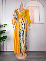 HDAfricanDress Turkey African Long Dresses For Women Wedding Party Evening Gown Plus Size Dress 309
