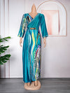 HDAfricanDress Turkey African Long Dresses For Women Wedding Party Evening Gown Plus Size Dress 3010