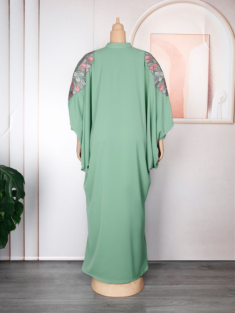 HDAfricanDress Kaftan Dubai Abaya Turkey Muslim Dress Elegant African Dresses For Women 605