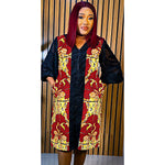 HDAfricanDress African Dresses For Women Long Sleeve Dashiki Patchwork Ankara Bazin Robe Dress 2023 101