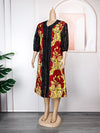 HDAfricanDress African Dresses For Women Long Sleeve Dashiki Patchwork Ankara Bazin Robe Dress 2023 103