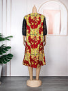 HDAfricanDress African Dresses For Women Long Sleeve Dashiki Patchwork Ankara Bazin Robe Dress 2023 104
