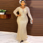 HDAfricanDress Dubai African Women Evening Dresses 2023 Party Prom Luxury Bodycon Mermaid Dress 103