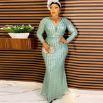 HDAfricanDress Dubai African Women Evening Dresses 2023 Party Prom Luxury Bodycon Mermaid Dress 104