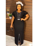 HDAfricanDress Plus Size African Dresses For Women Ankara Gown Outfits Bodycon Split Long Dress 2023 6011
