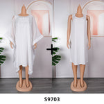 HDAfricanDress 2023 Summer Chiffon Dresses African Women Plus Size Two Piece Set Elegant Long Sleeve 6013