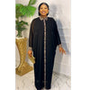 HDAfricanDress African Chiffon Dresses For Women Dubai Muslim Abaya Leopard Print Maxi Rob 609