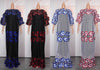 HDAfricanDress Elegant African Dresses For Women Dashiki Wedding Party Gown Muslim Kaftan Maxi Dress 506