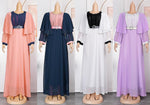 HDAfricanDress 2023 Summer African Dresses For Woman Dubai Turkey Long Sleeve Plus Size Chiffon Dress 608