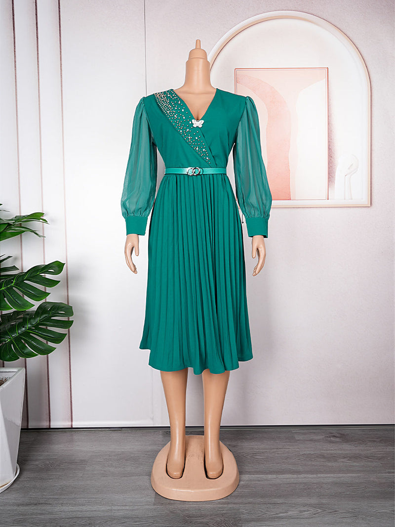 HDAfricanDress Elegant African Dresses For Women Plus Size Turkey Dashiki Ankara Robe Africa Clothing 6013