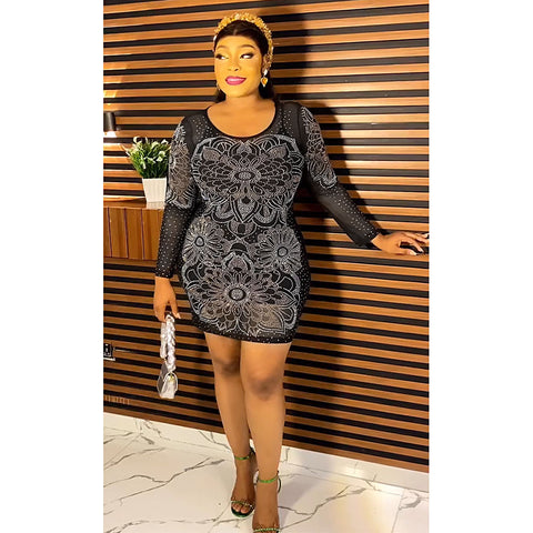 HDAfricanDress African Dresses Women 2 PCS Bodycon Dress – hdafricandress