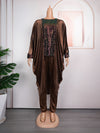 HDAfricanDress African Women Ankara Dashiki 2 PCS Set Sequin 2023 Velvet Top Pant Trousers Suits 613