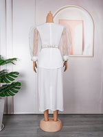 HDAfricanDress African Dresses For Women Two Pieces Set Top Skirt Suit Dashiki Ankara Wedding Party 2023 604