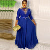 HDAfricanDress African Dresses For Women Plus Size Dashiki Ankara Sequin Gown Wedding Party Dress 104