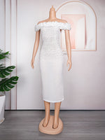 HDAfricanDress Elegant African Dresses For Women Off Shoulder Plus Size Wedding Party Long Dress Ankara 603
