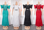 HDAfricanDress Plus Size Evening Dresses For Women African Luxury Sequin Elegant Wedding Party Dress 6010