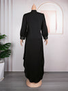 HDAfricanDress Plus Size African Party Dresses For Women Dashiki Black Abayas Robe Ankara Dress 604