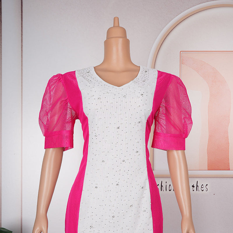 HDAfricanDress Plus Size African Party Dresses For Women Bodycon Mermaid Maxi Dress Elegant Robe 2023 605