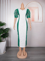 HDAfricanDress Plus Size African Party Dresses For Women Bodycon Mermaid Maxi Dress Elegant Robe 2023 6013