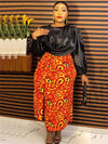 HDAfricanDress African Women 2PCS Set Top And Skirt Suits Dashiki Ankara Print Outfits Party Dress 2023 104