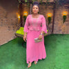 HDAfricanDress Elegant African Dresses For Women 2023 Autumn Wedding Party Long Dress Ankara Robe 608