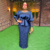 HDAfricanDress African Dresses For Women 2023 Autumn Dashiki Ankara Lace Turkey Dress 601