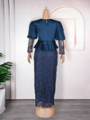HDAfricanDress African Dresses For Women 2023 Autumn Dashiki Ankara Lace Turkey Dress 604