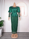 HDAfricanDress African Dresses For Women 2023 Autumn Dashiki Ankara Lace Turkey Dress 6014
