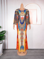 HDAfricanDress Elegant African Dresses For Women Plus Size Evening Party Long Dress Ankara New Arrivals 6011
