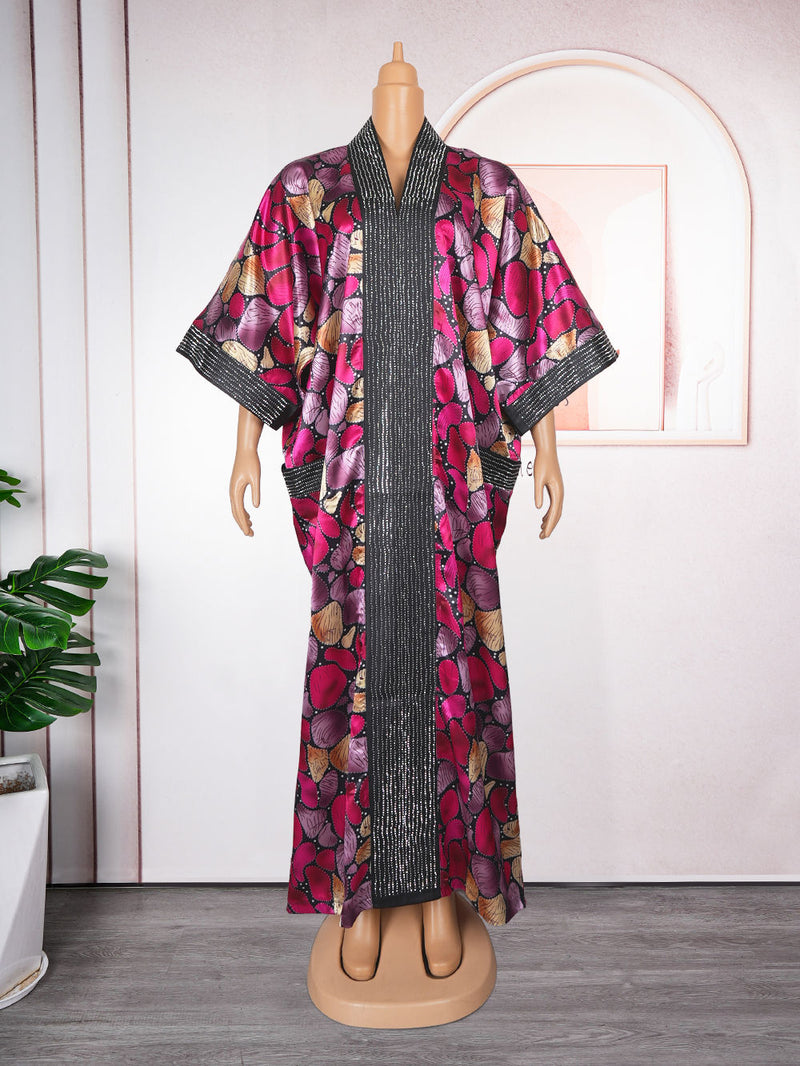 HDAfricanDress Abayas For Women Dubai Luxury 2023 African Muslim Dress Caftan Plus Size Robe 103