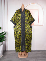 HDAfricanDress Abayas For Women Dubai Luxury 2023 African Muslim Dress Caftan Plus Size Robe 1014