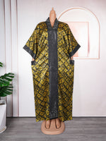 HDAfricanDress Abayas For Women Dubai Luxury 2023 African Muslim Dress Caftan Plus Size Robe 1017